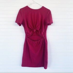 LA Hearts red cut out bodycon dress size large